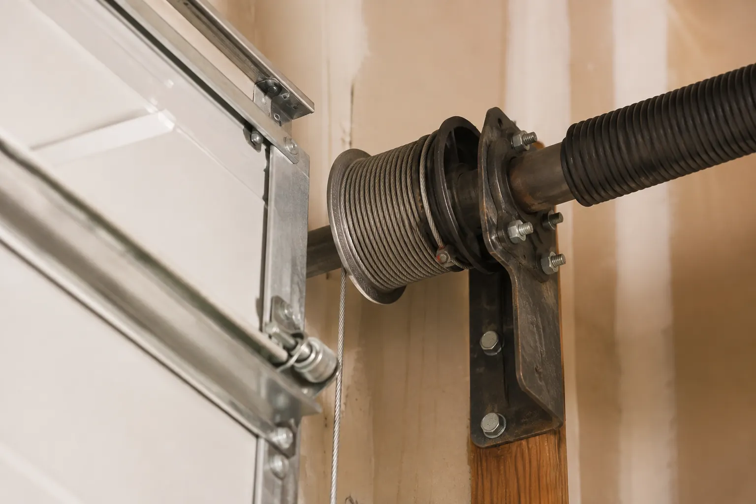 Garage door cable drum assembly