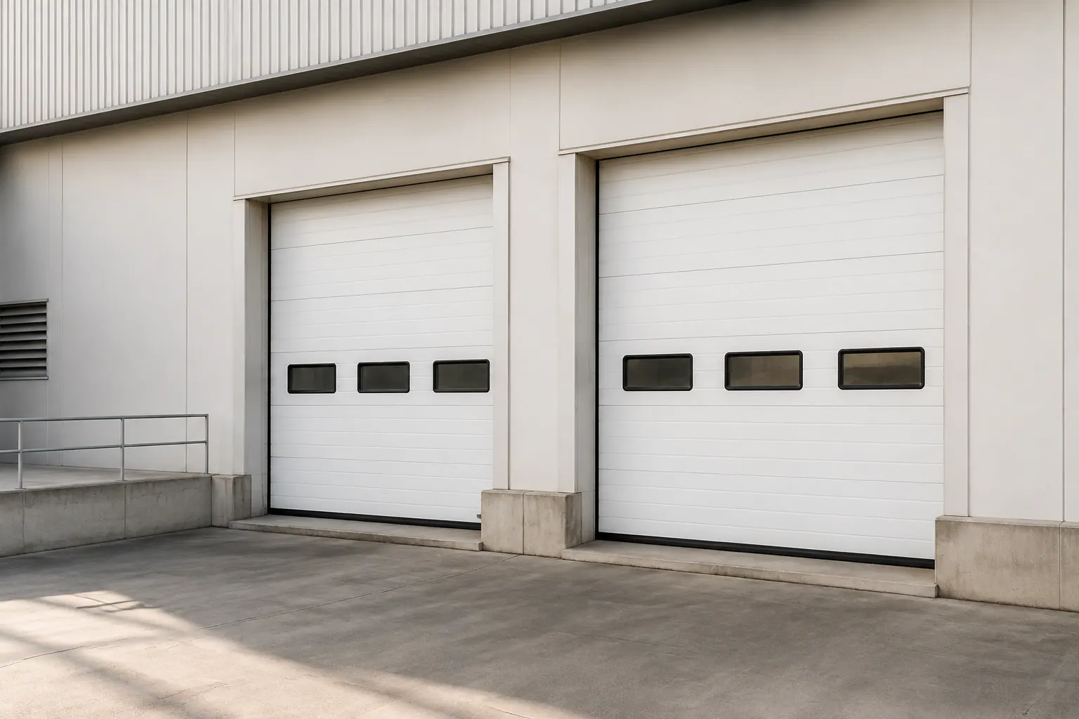 Commercial overhead garage door
