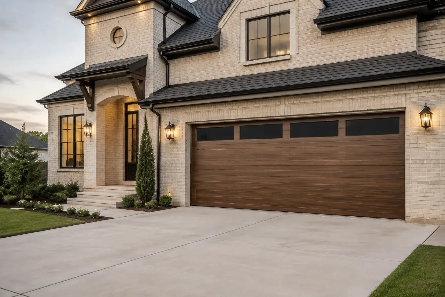 Replacement garage door exterior
